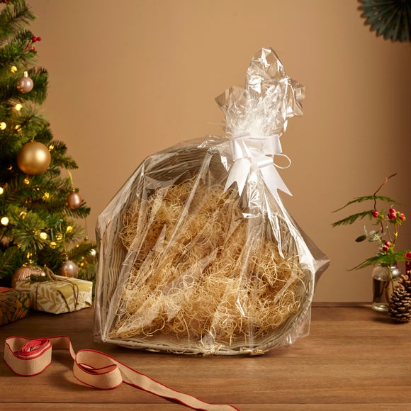 View Make Your Own Faux Rattan Heart Hamper With Cellophane View Make Your Own Faux Rattan Heart Hamper With Cellophane