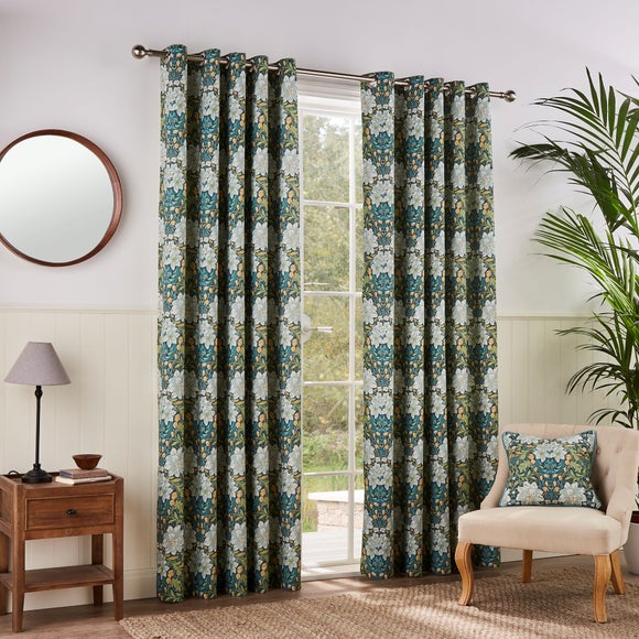 Photo 2 of Loretta Floral Eyelet Curtains Photo 2 of Loretta Floral Eyelet Curtains