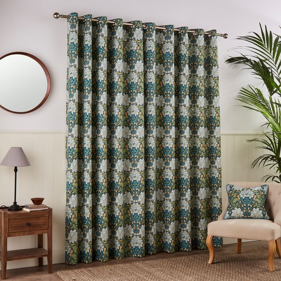 Photo 4 of Loretta Floral Eyelet Curtains Photo 4 of Loretta Floral Eyelet Curtains