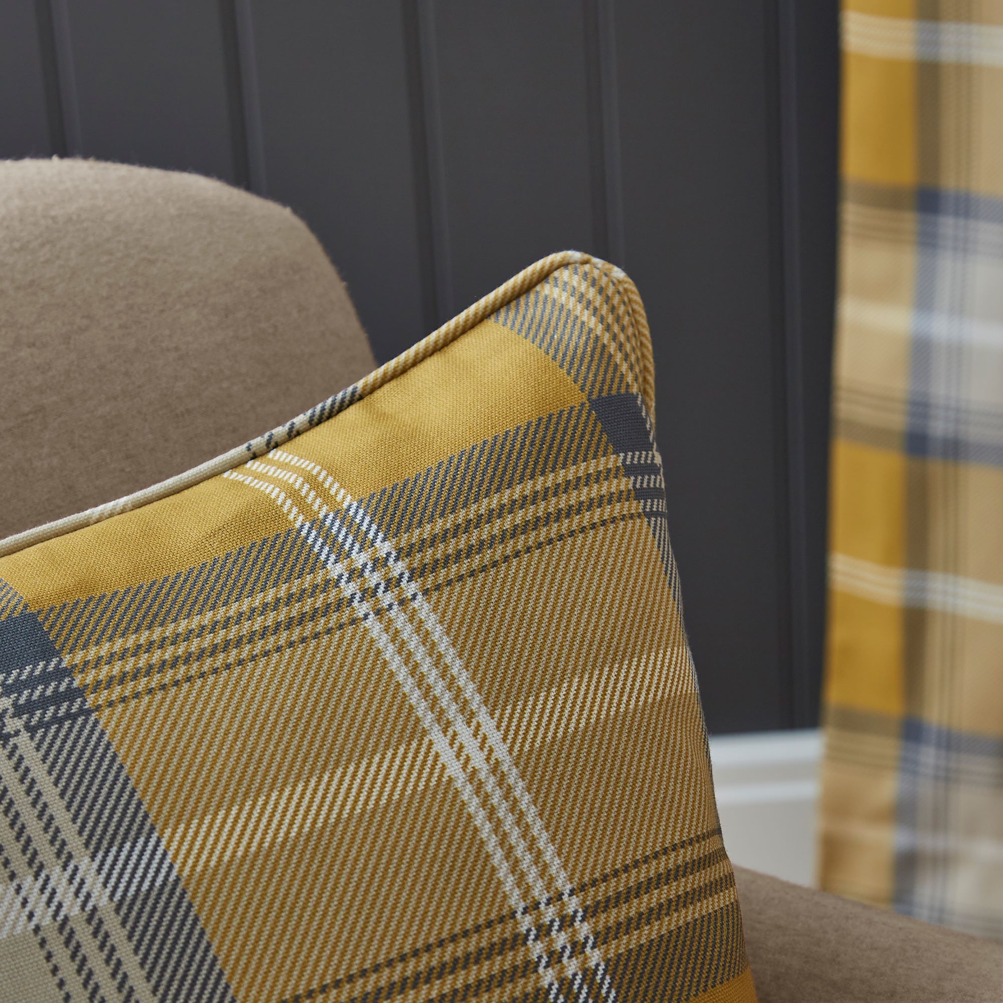 Oswald Square Cushion Ochre