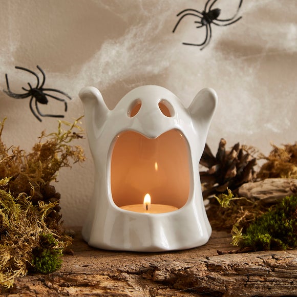 View Ceramic Ghost Candle Holder View Ceramic Ghost Candle Holder