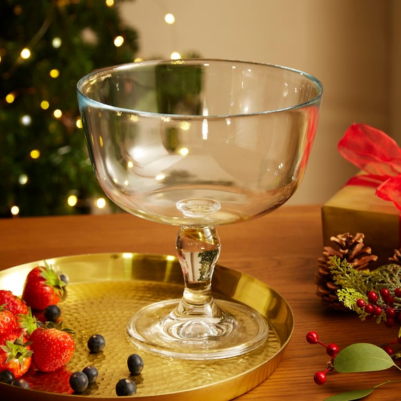 Large Glass Trifle Bowl Dunelm