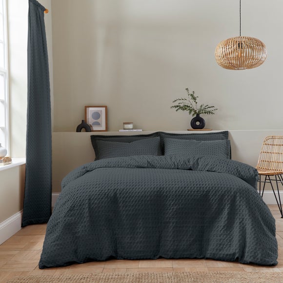 Emerson Waffle Duvet Cover And Pillowcase Set