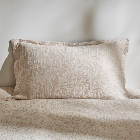 Click to view product details and reviews for Kingham Leaves Oxford Pillowcase.