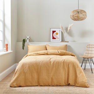 Emerson Waffle Duvet Cover And Pillowcase Set