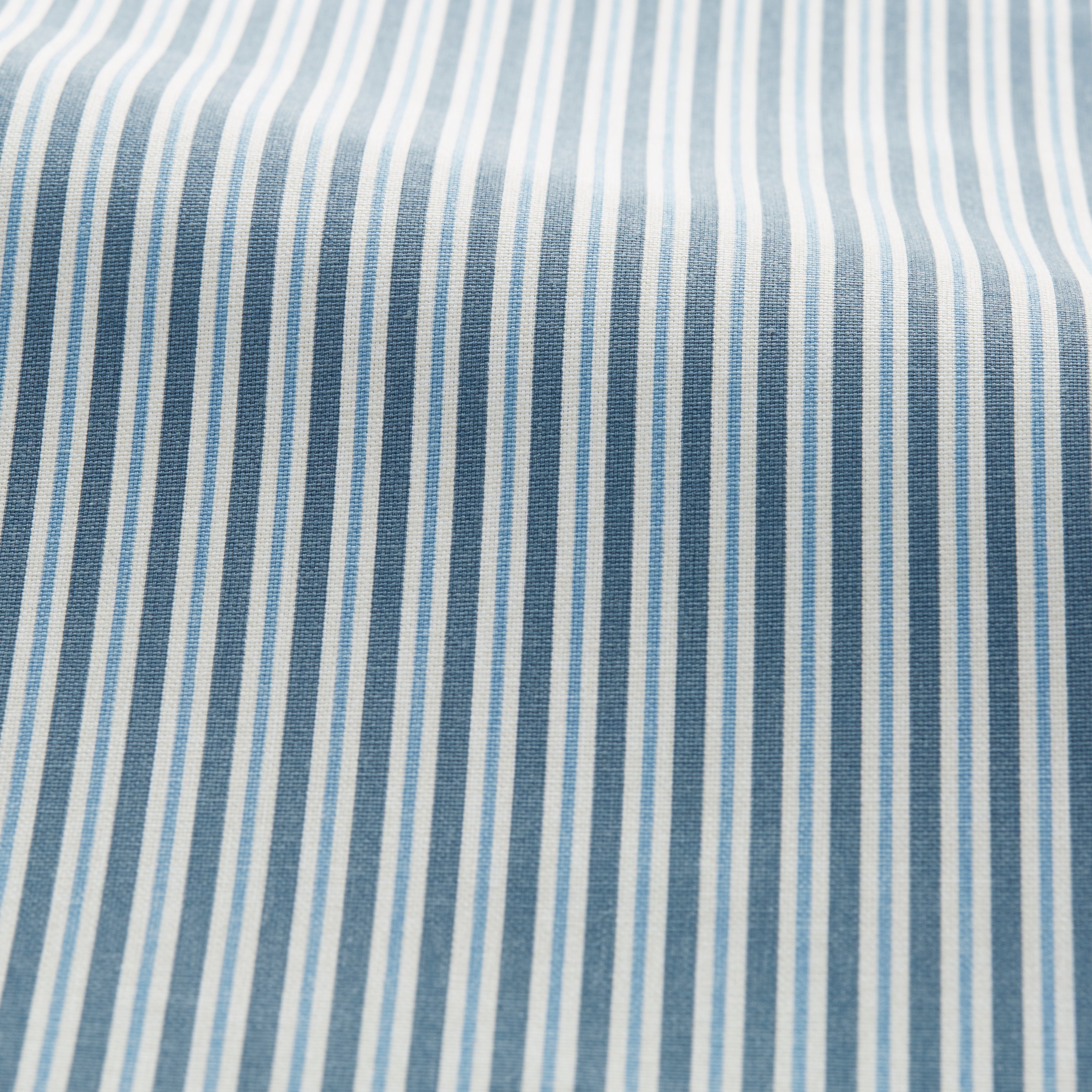 Bay Stripe Made to Measure Fabric By The Metre Bay Stripe Indigo