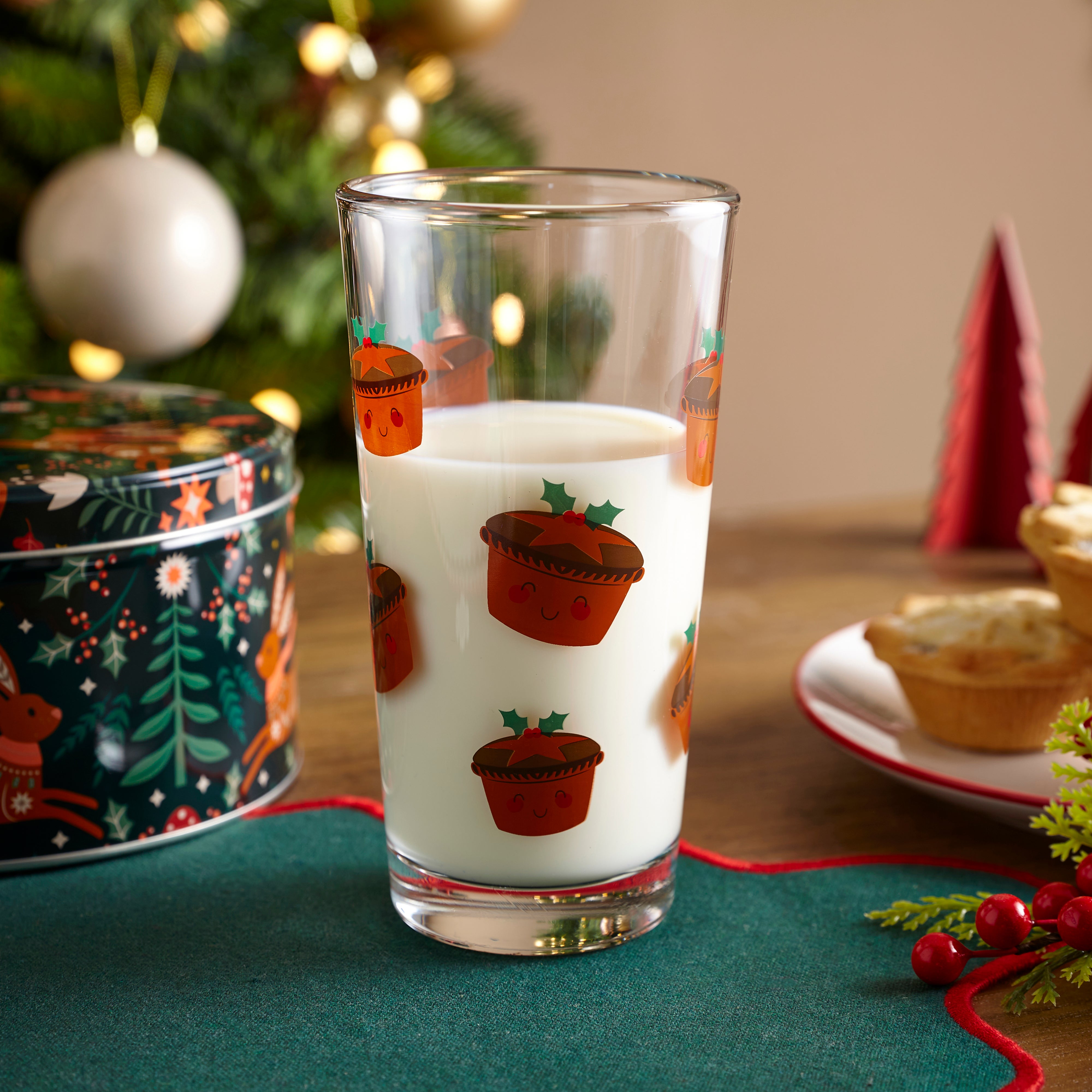 Merry the Mince Pie Highball Glass