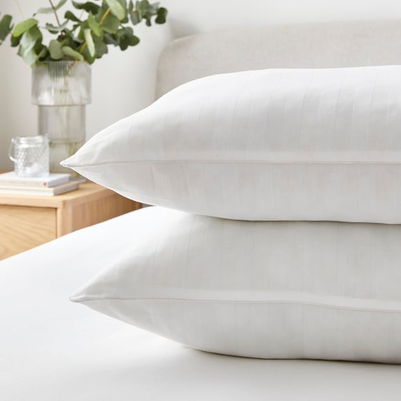 Hotel Pack Of 2 Luxury Cotton Anti Allergy Front Sleeper Pillows