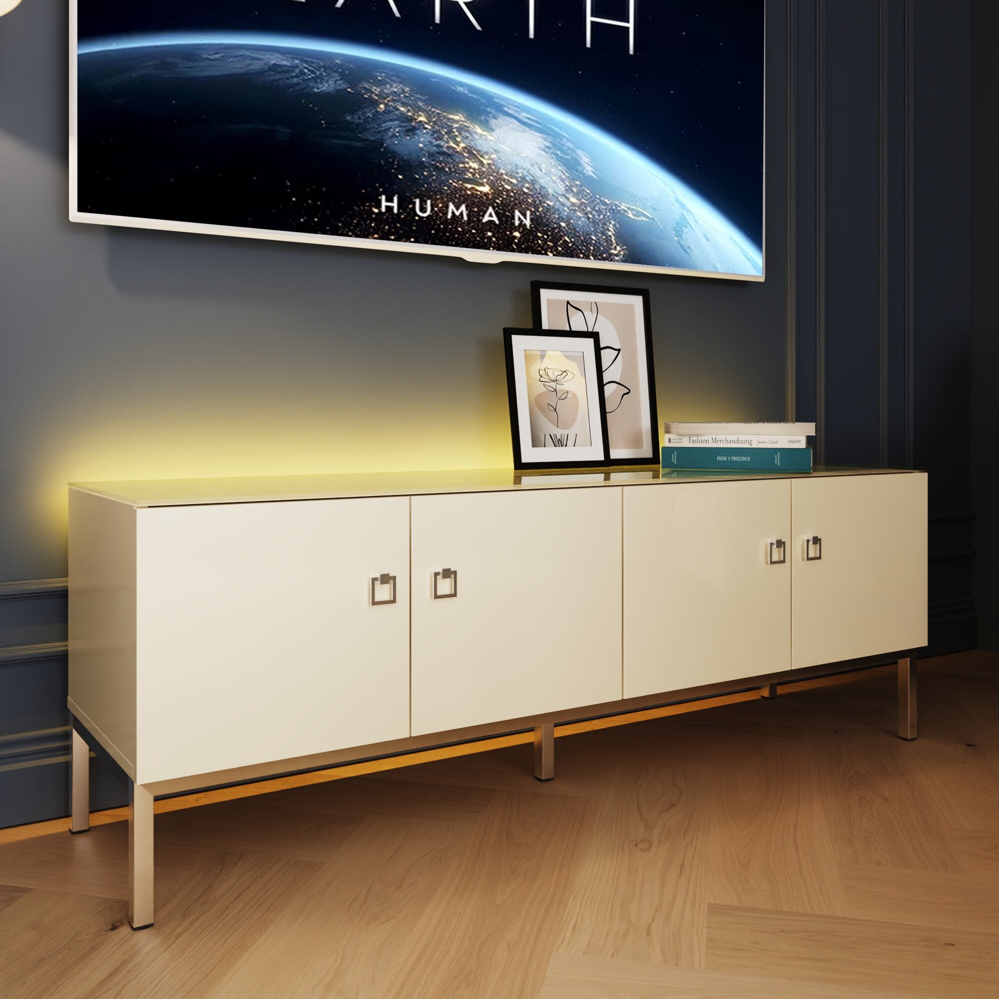 Lyra Low Smart TV Unit for TVs up to 70