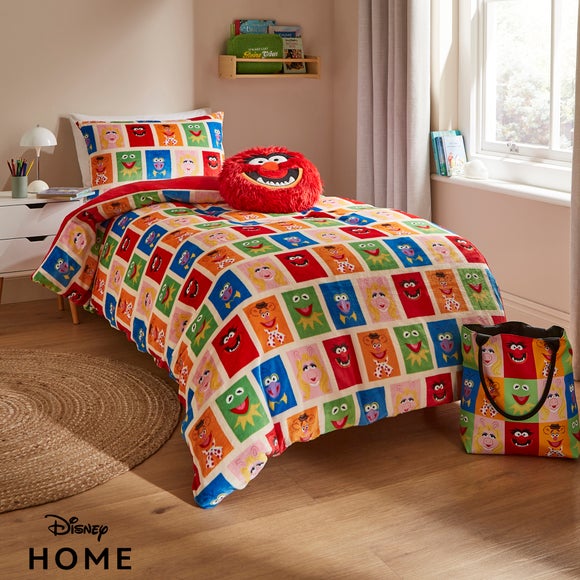 Disney Muppets Fleece Duvet Cover And Pillowcase Set