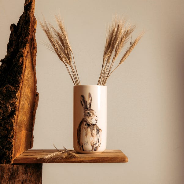 Meg Hawkins Tall Ceramic Hare Vase image 1 of 4