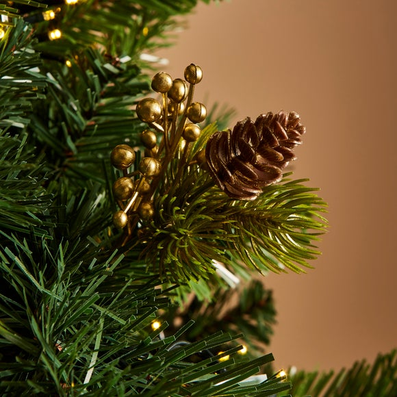 View Gold Tipped Pine Cone Pick Tree Decoration View Gold Tipped Pine Cone Pick Tree Decoration