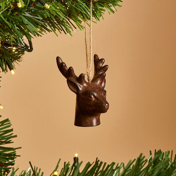 View Brown Ceramic Deer Hanging Decoration View Brown Ceramic Deer Hanging Decoration
