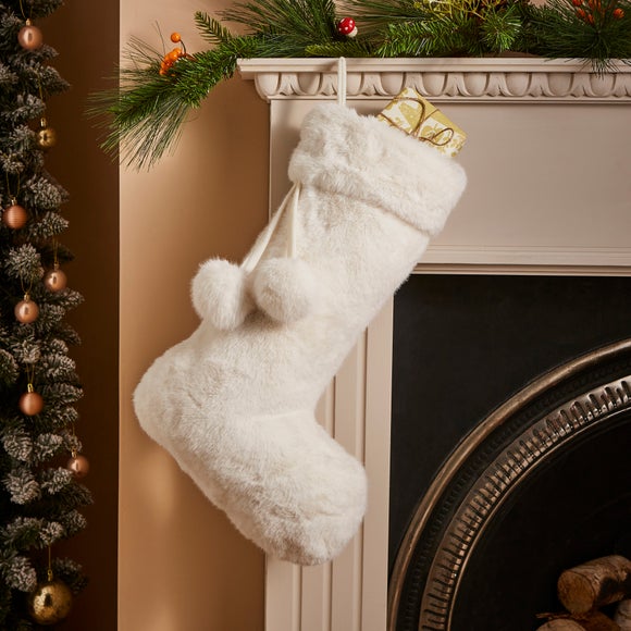 View Faux Fur Christmas Stocking View Faux Fur Christmas Stocking