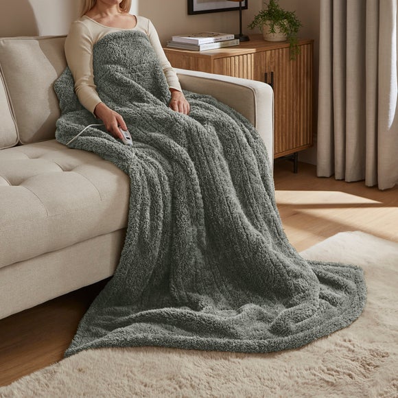 Dunelm heated blanket sale