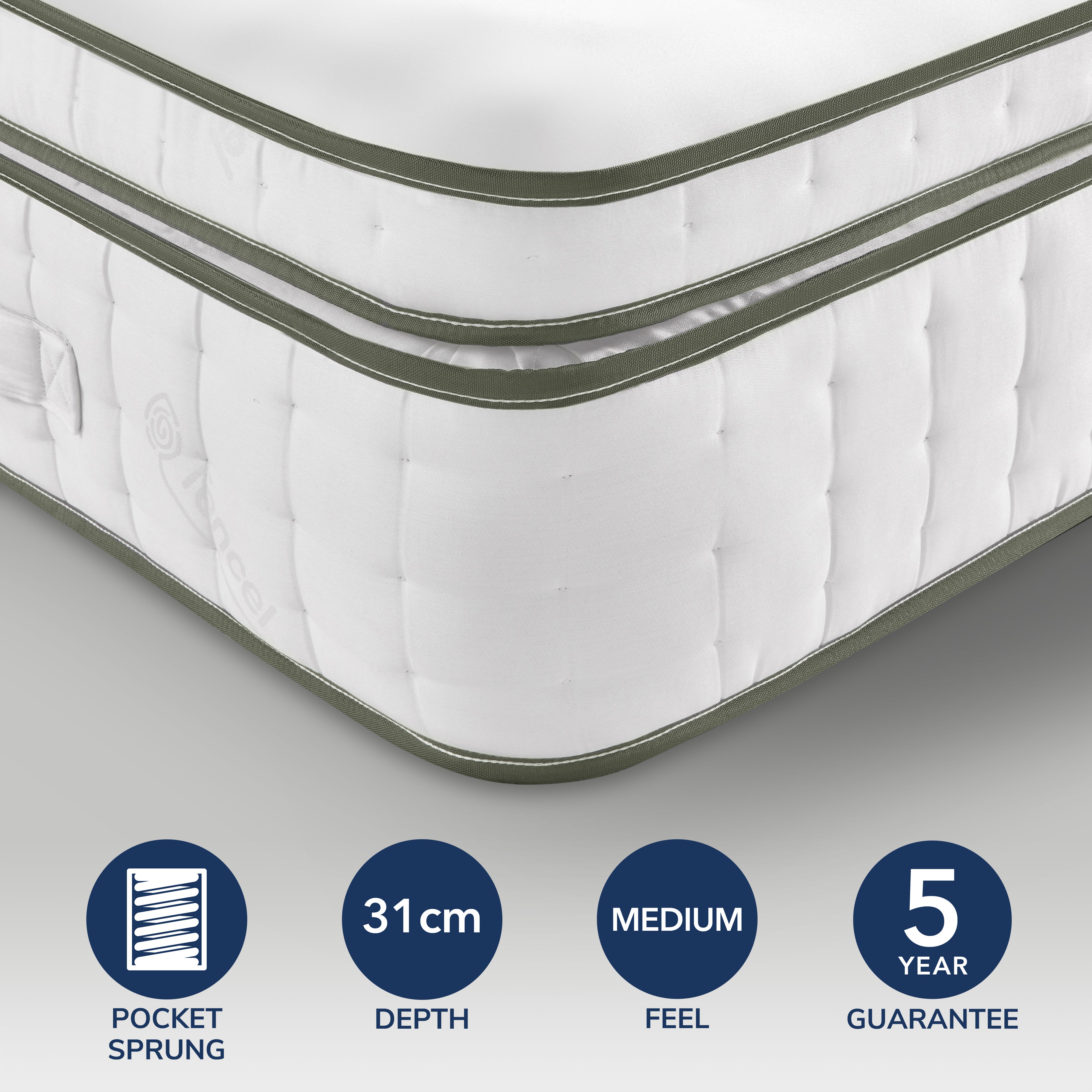 Silentnight Plant Naturals 1800 Pocket Mattress White