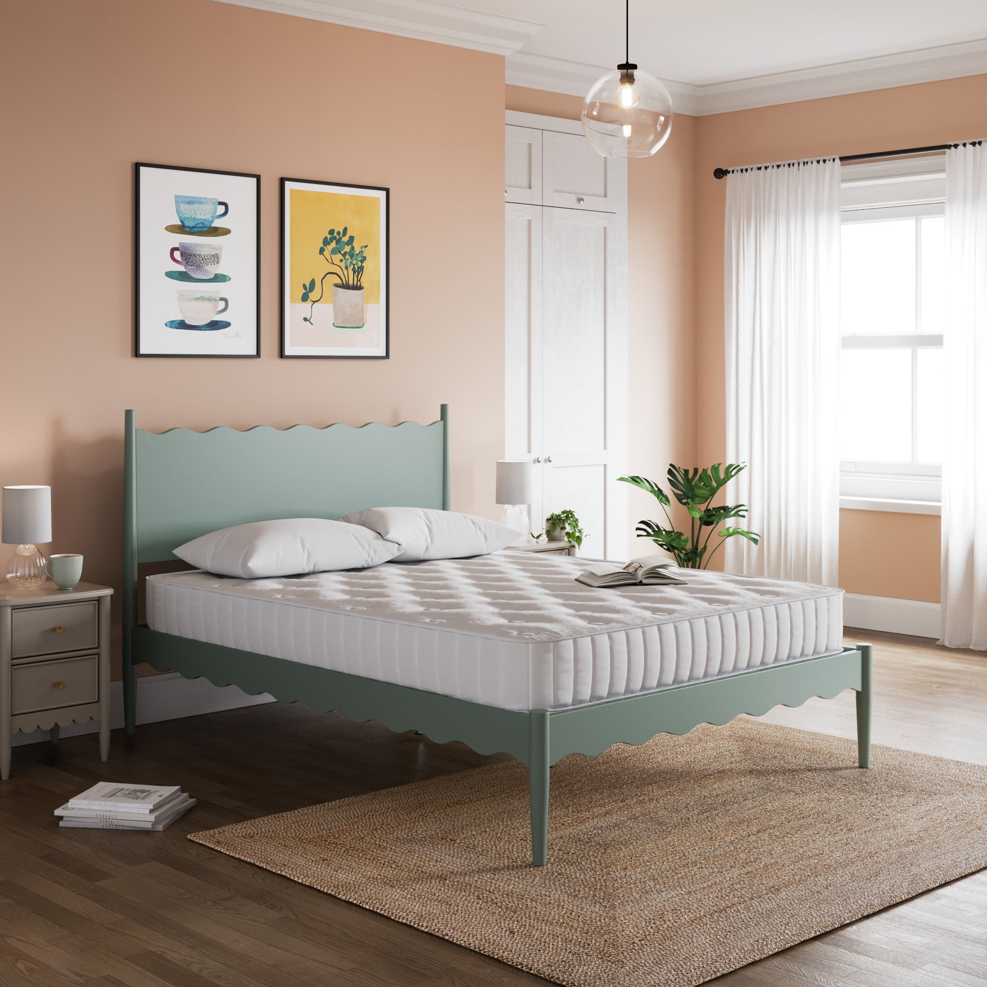 Emilie Wooden Bed Frame Lilypad