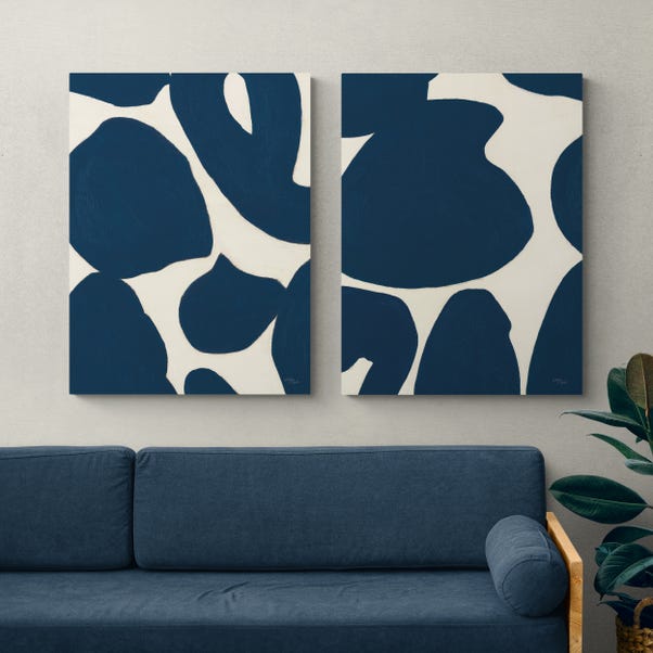 Set of 2 Playful Canvases image 1 of 3