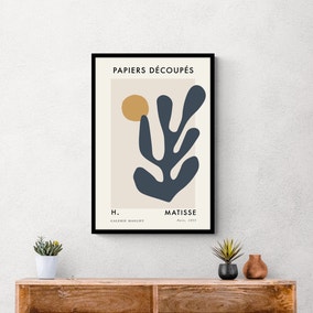 Papiers Decoupes Cutouts Inspired Exhibition Framed Poster I