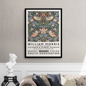 William Morris Inspired Exhibition Framed Poster