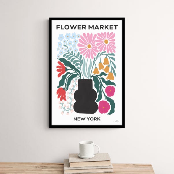 Flower Market New York Framed Print image 1 of 3