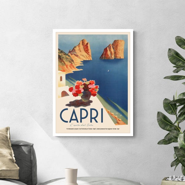 Capri Travel Framed Poster image 1 of 3
