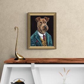 Fleabag the Irish Terrier Framed Print