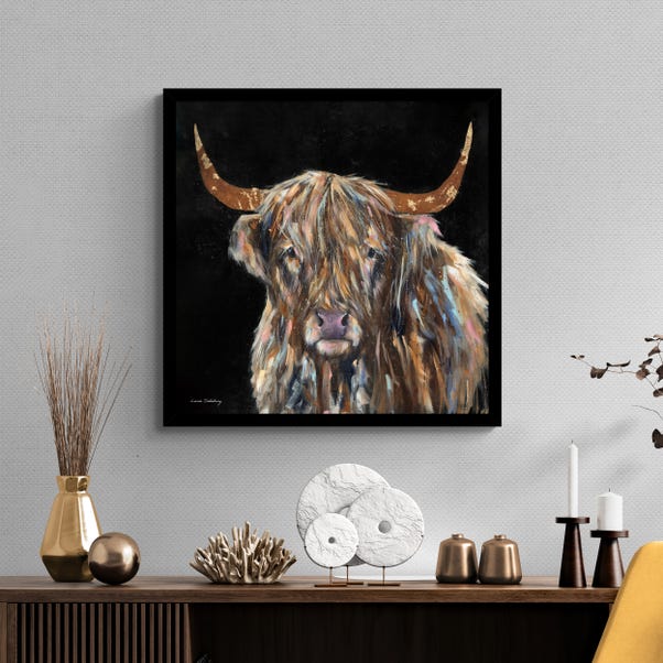 Finley the Highland Cow Framed Print image 1 of 3