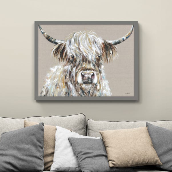 Fergus the Highland Cow Framed Print image 1 of 3