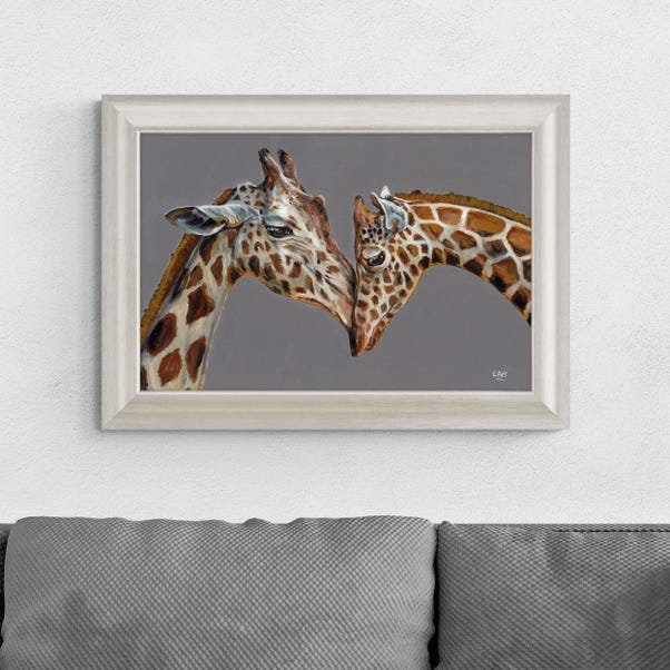 Mothers Love Giraffe Framed Print image 1 of 3