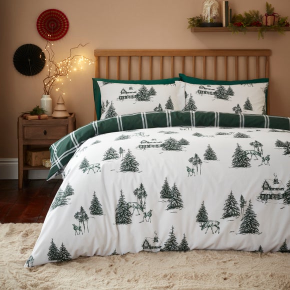 Winter Spruce Duvet Cover And Pillowcase Set