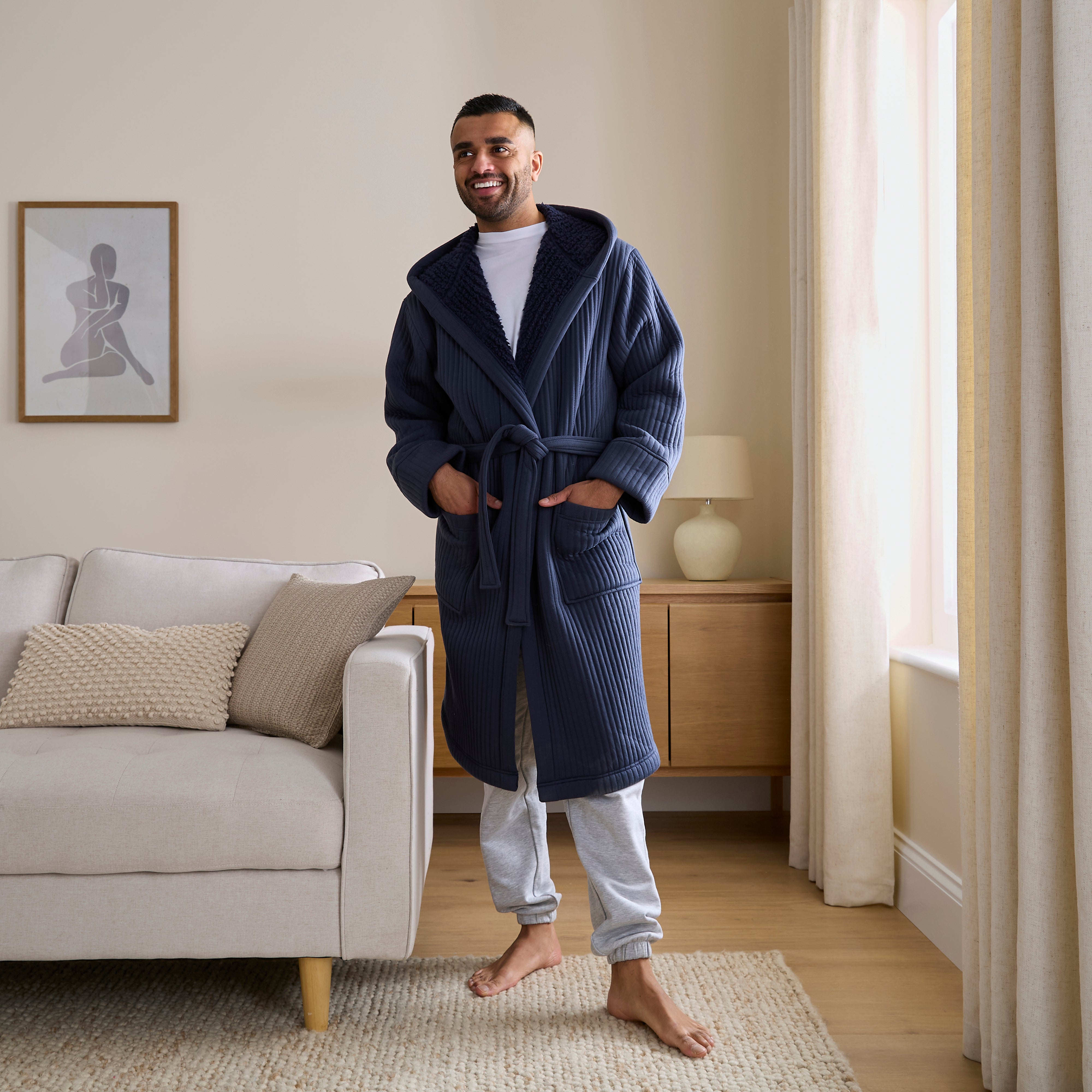 Mens Jersey Robe