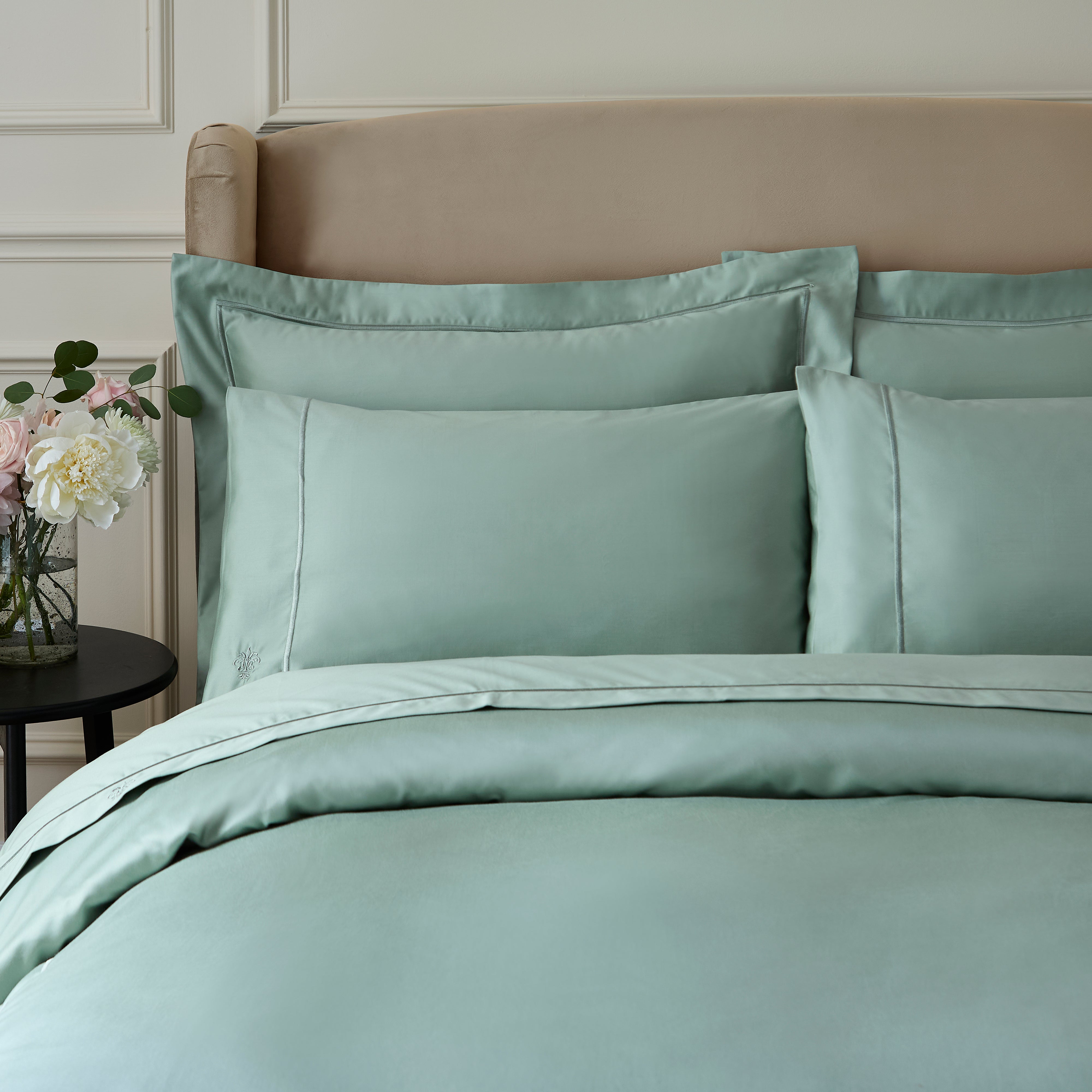 Dorma Egyptian Cotton Sateen 1000 Thread Count Standard Pillowcase Sage Green