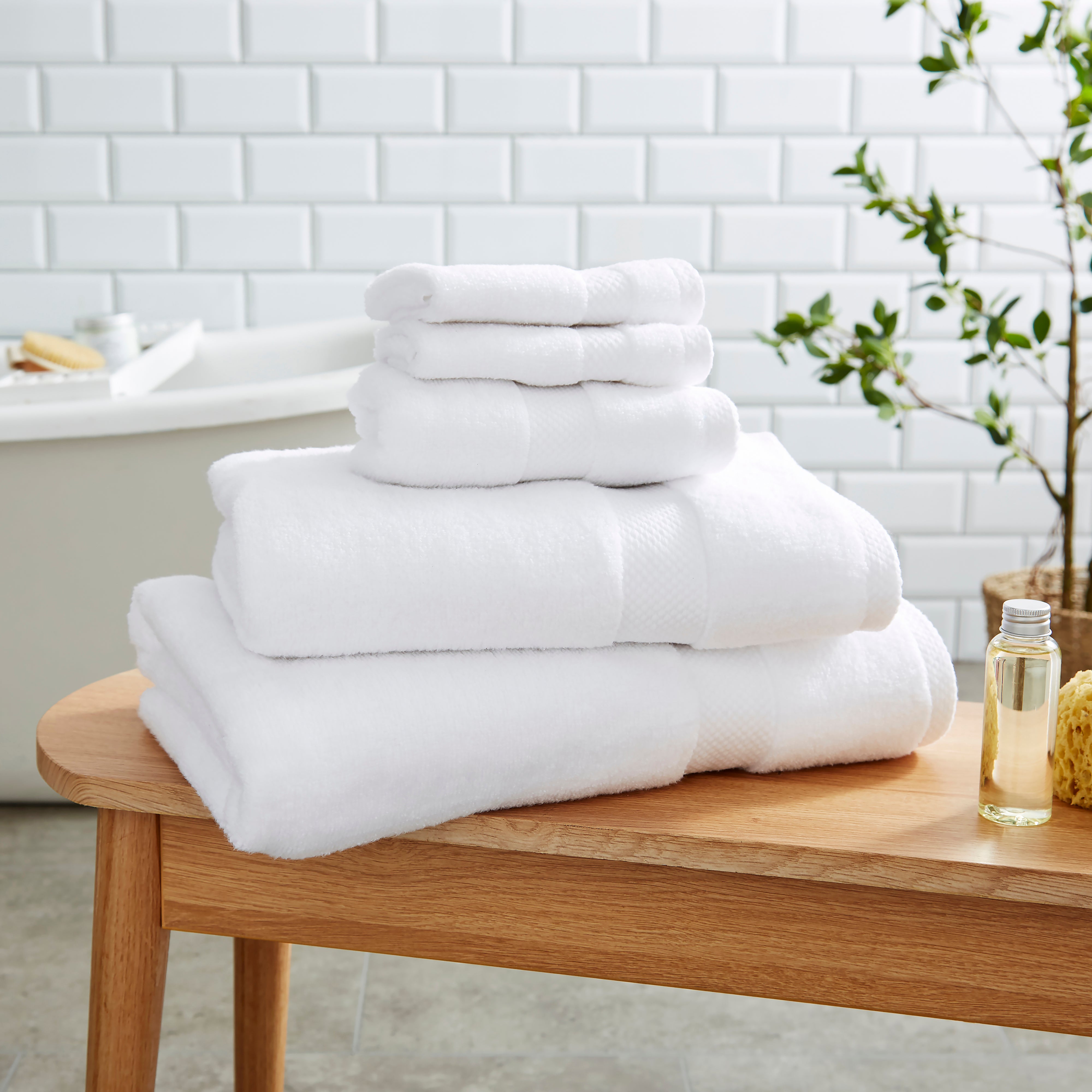 Soft and Fluffy 100% Cotton White Towel