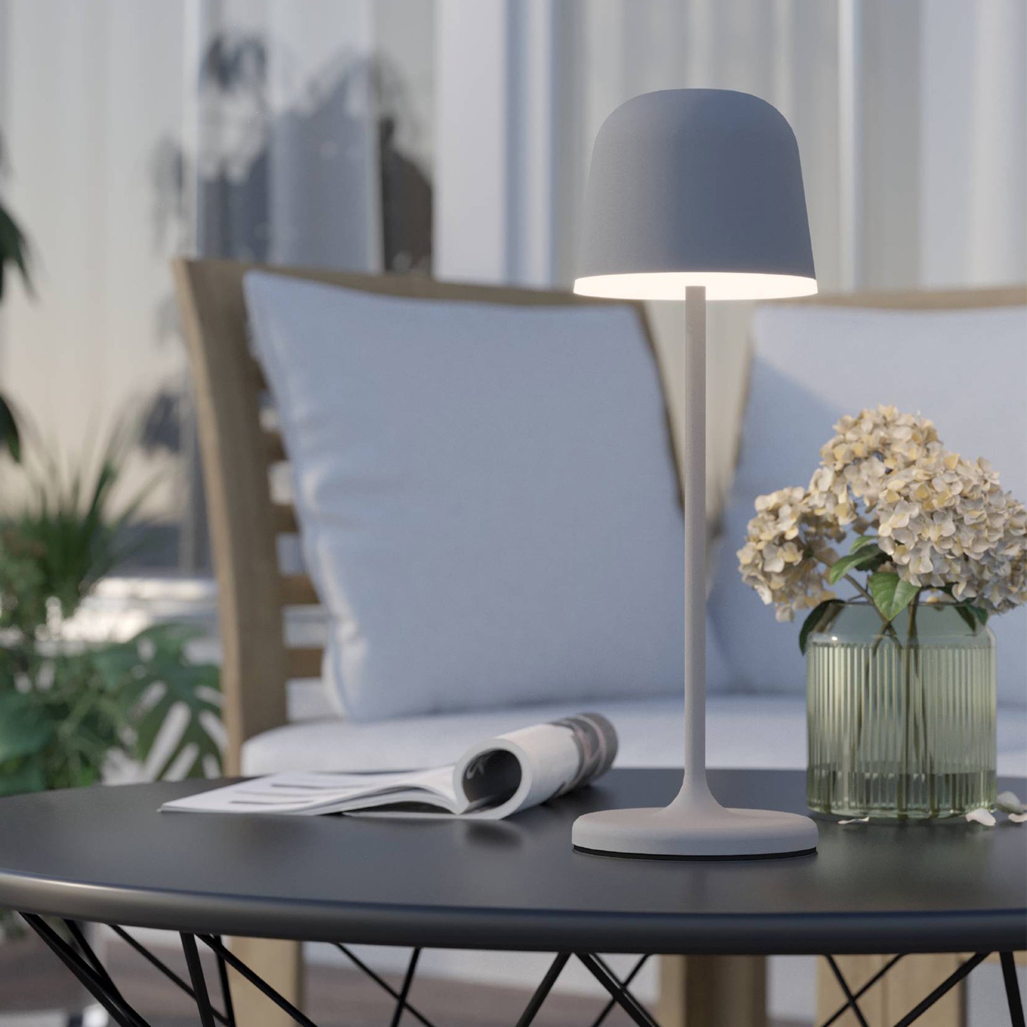Photos - Garden & Outdoor Decoration EGLO Mannera Touch Dimmable Outdoor Table Lamp Grey 