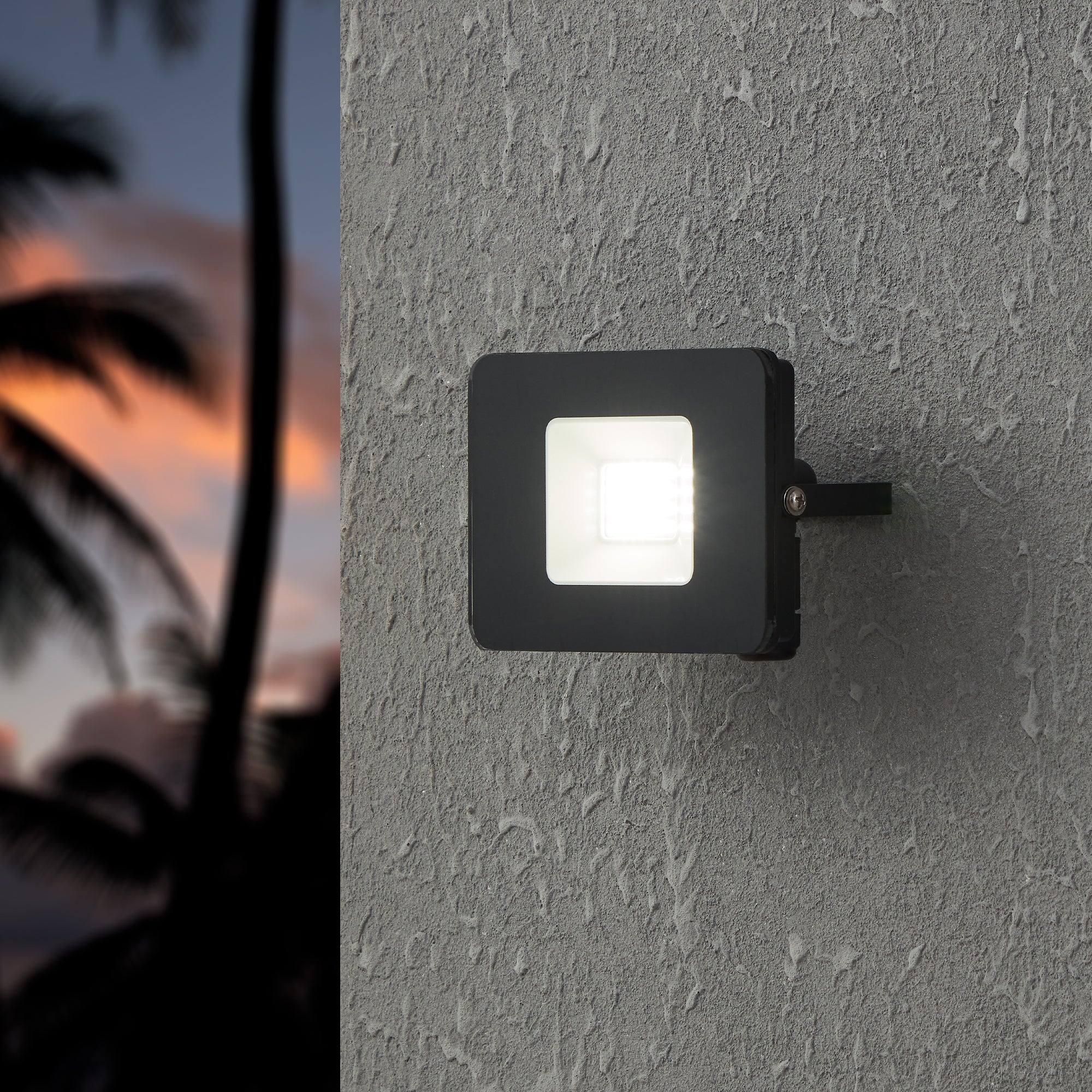 Eglo Faedo 3 Outdoor Wall Light Black