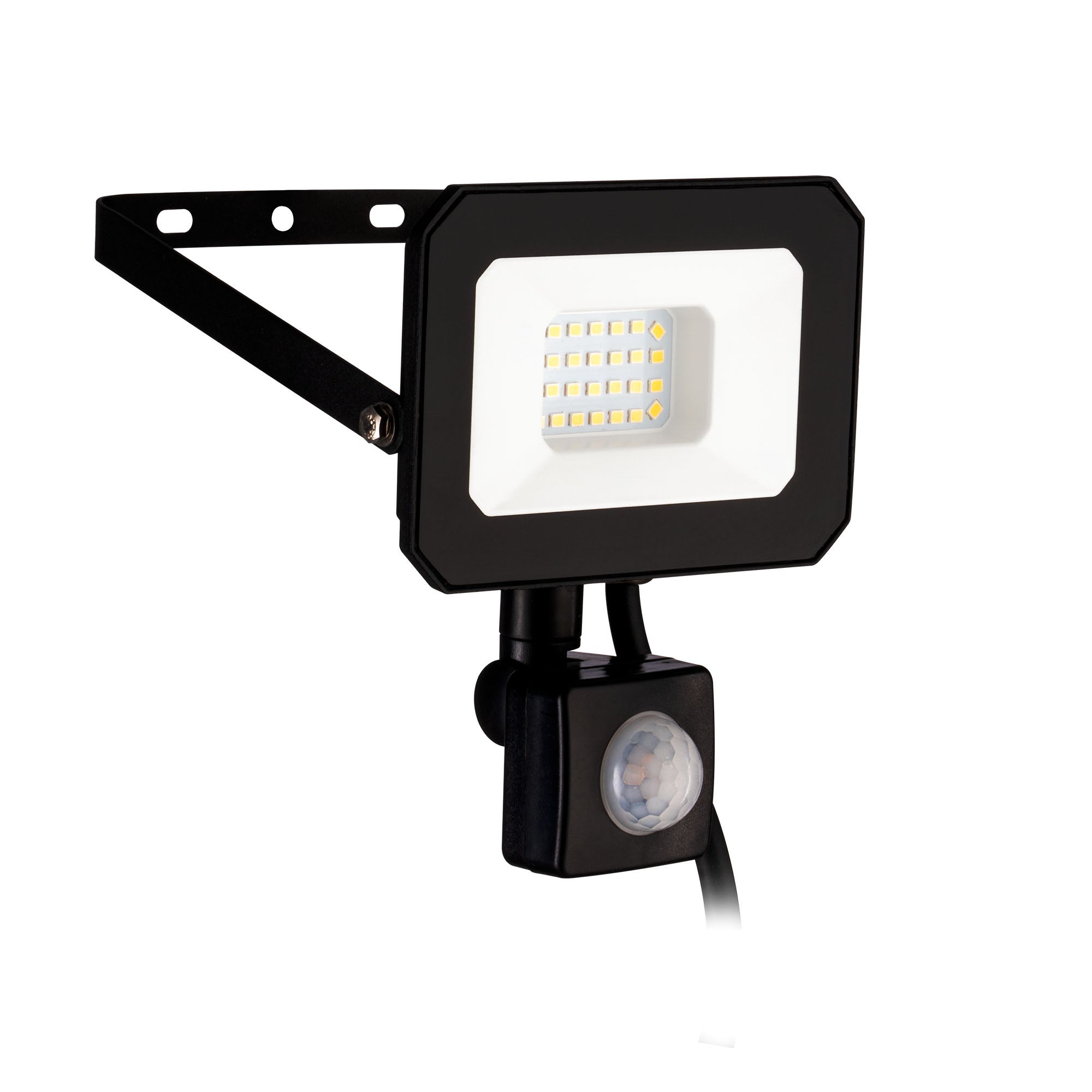 Eglo Risacca E Pir Sensor Outdoor Flood Light Black