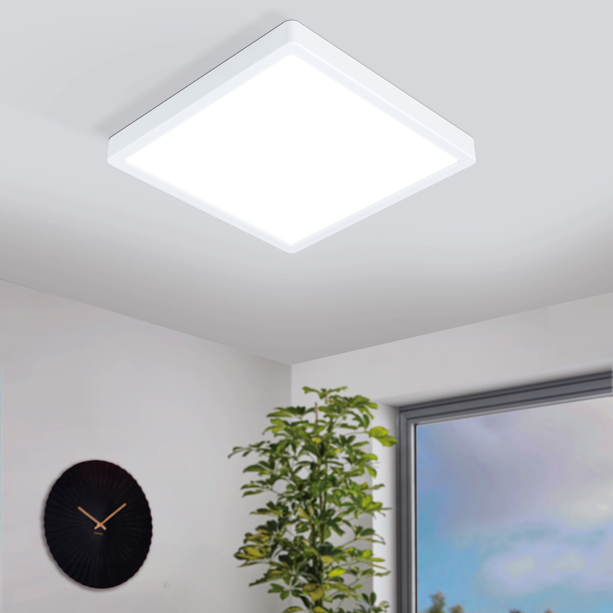 Eglo Fueva Z Square Wall Ceiling Light White