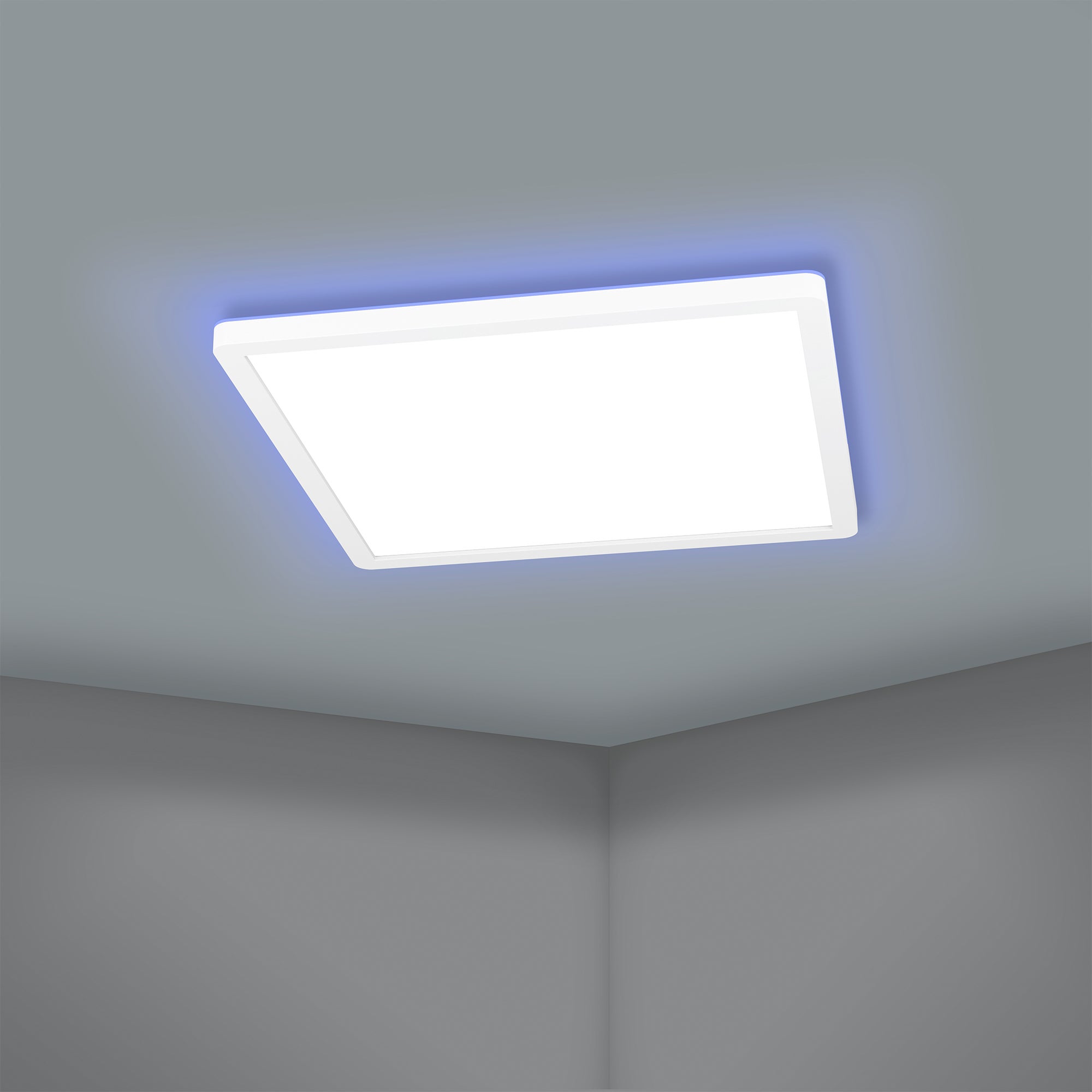 Eglo Rovito Z Square Flush Ceiling Light White