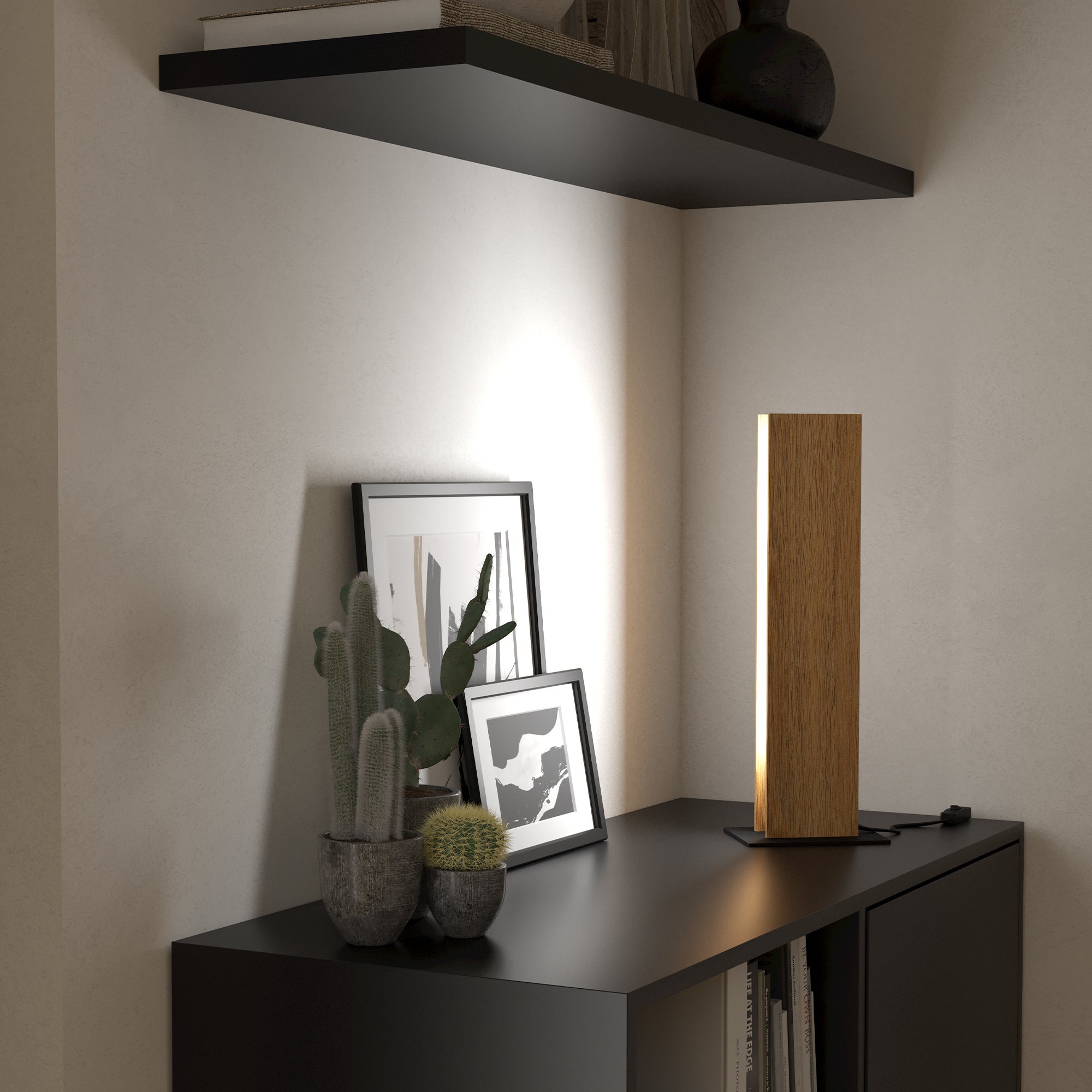 Eglo Anchorena Z Dimmable Table Lamp Wood Brown
