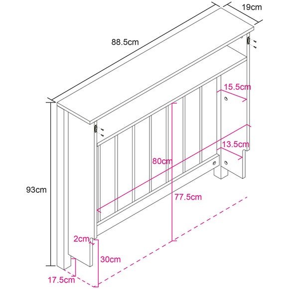 Industrial Mini Radiator Cover Dunelm