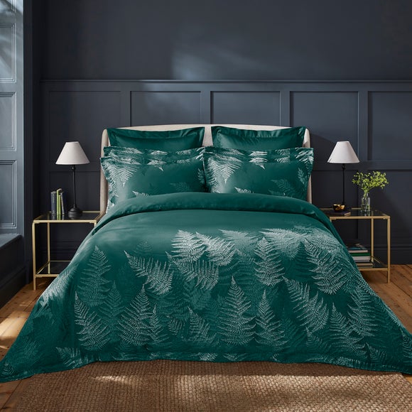 Dorma Emerald Winter Fern Duvet Pillowcase Set