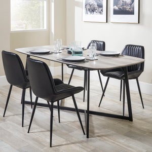 Pacific 4 Seater Ukiah Dining Table- Wood Effect