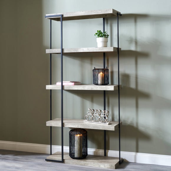 Click to view product details and reviews for Jersey 5 Shelf Unit Concrete Effect. Click to view product details and reviews for Jersey 5 Shelf Unit Concrete Effect.