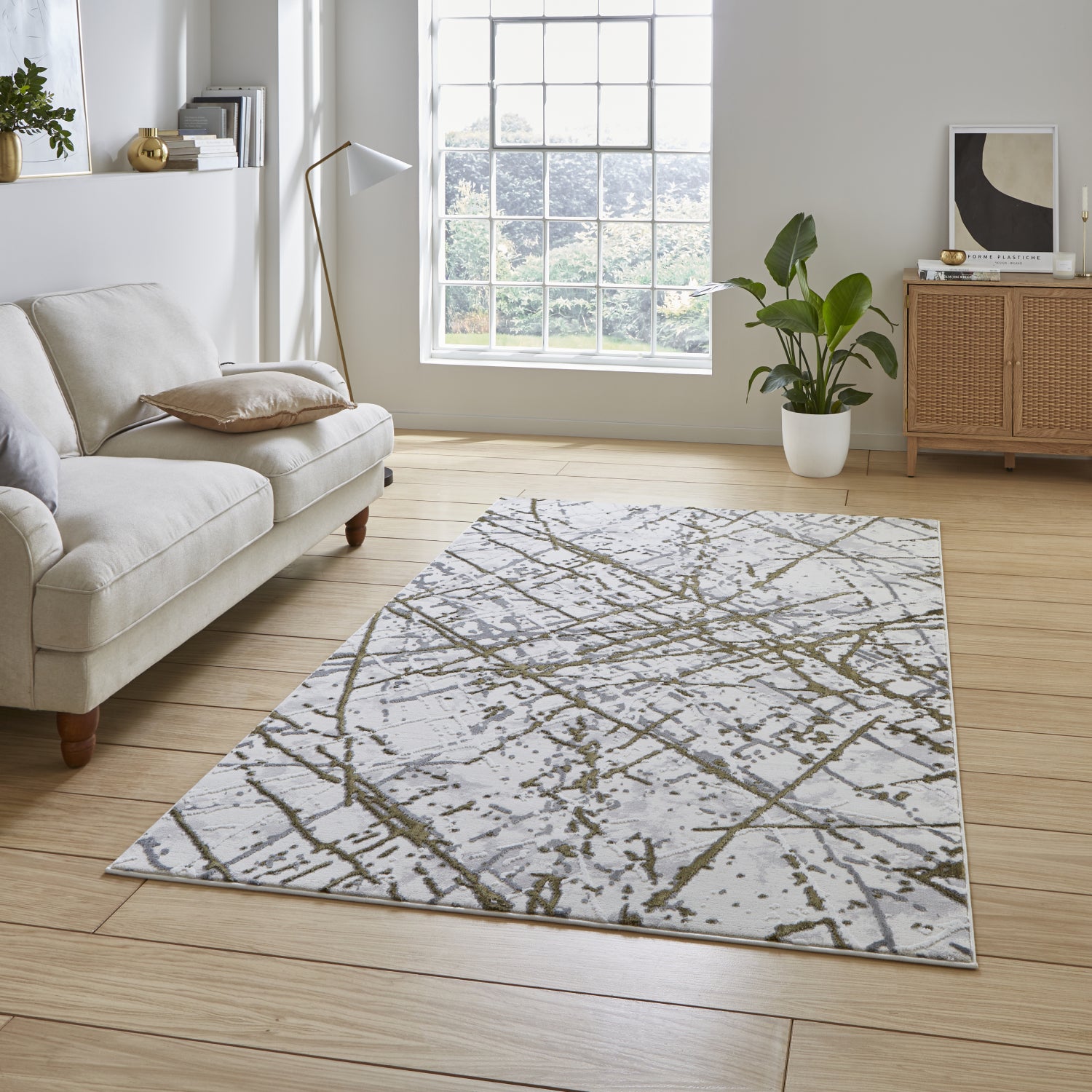 Artemis Abstract Rug Brown