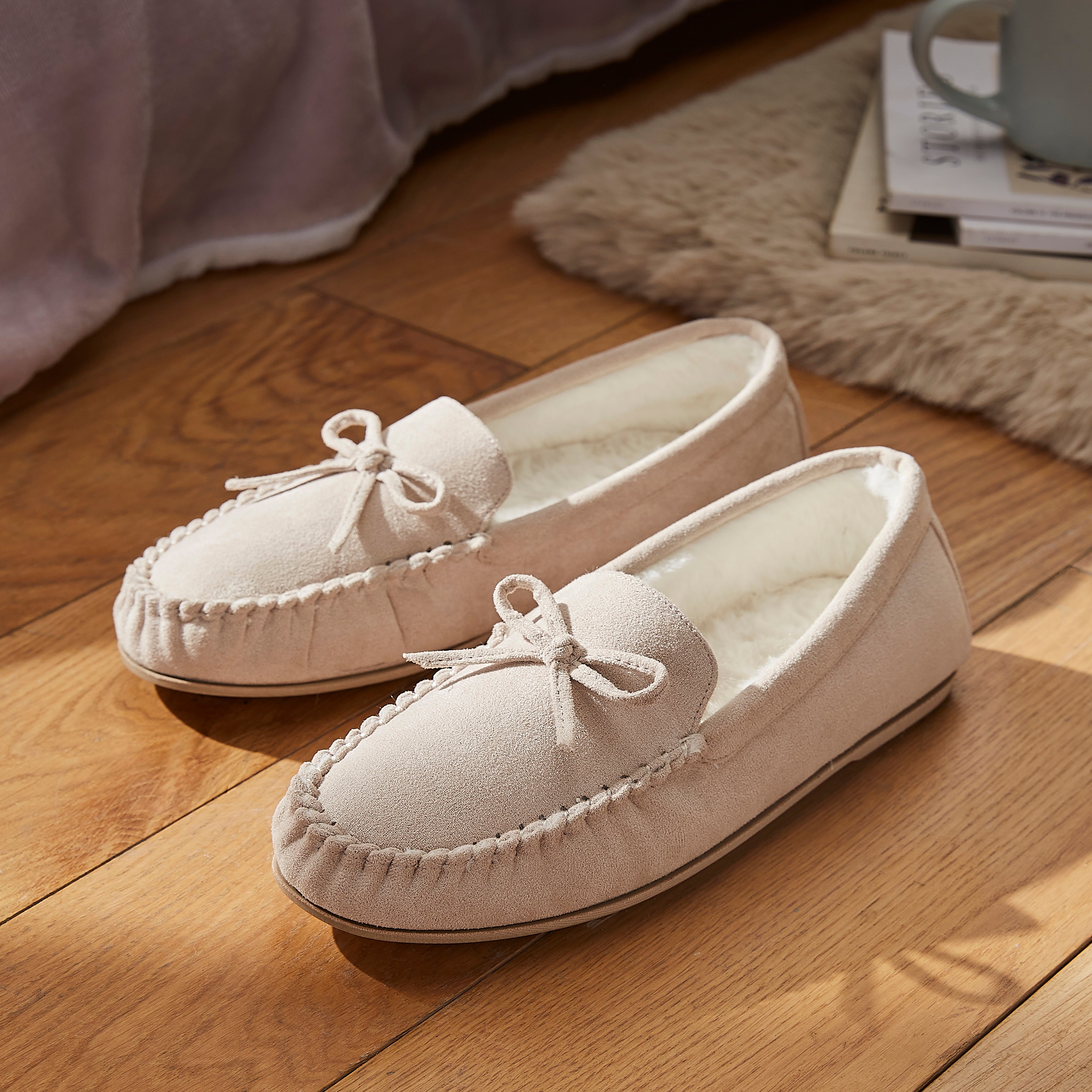 Ladies Suedette Moccasins