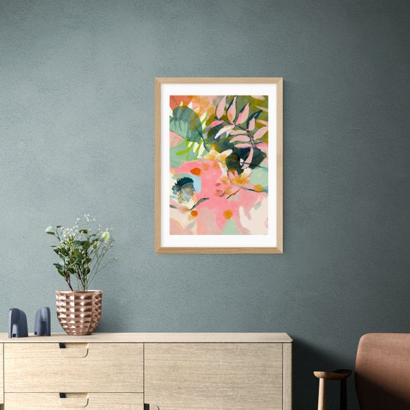 East End Prints - Tropical Summer I Print by Ana Rut Bre White/Pink/Green thumbnail
