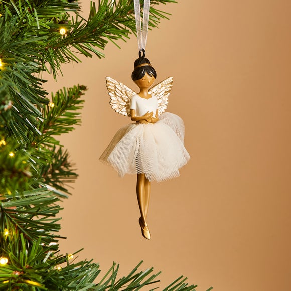 View White & Gold Fairy Hanging Decoration View White & Gold Fairy Hanging Decoration