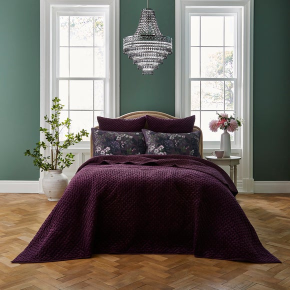 Purple bedspread queen hotsell