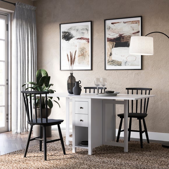 Lynton 2 4 Seater Extendable Dropleaf Dining Table
